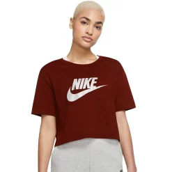 Women's Nike Sportswear Essential Crop Tee -Adidas shop 4845124 Bronze Eclipse White