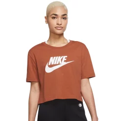 Women's Nike Sportswear Essential Crop Tee -Adidas shop 4845124 Burnt Sunrise