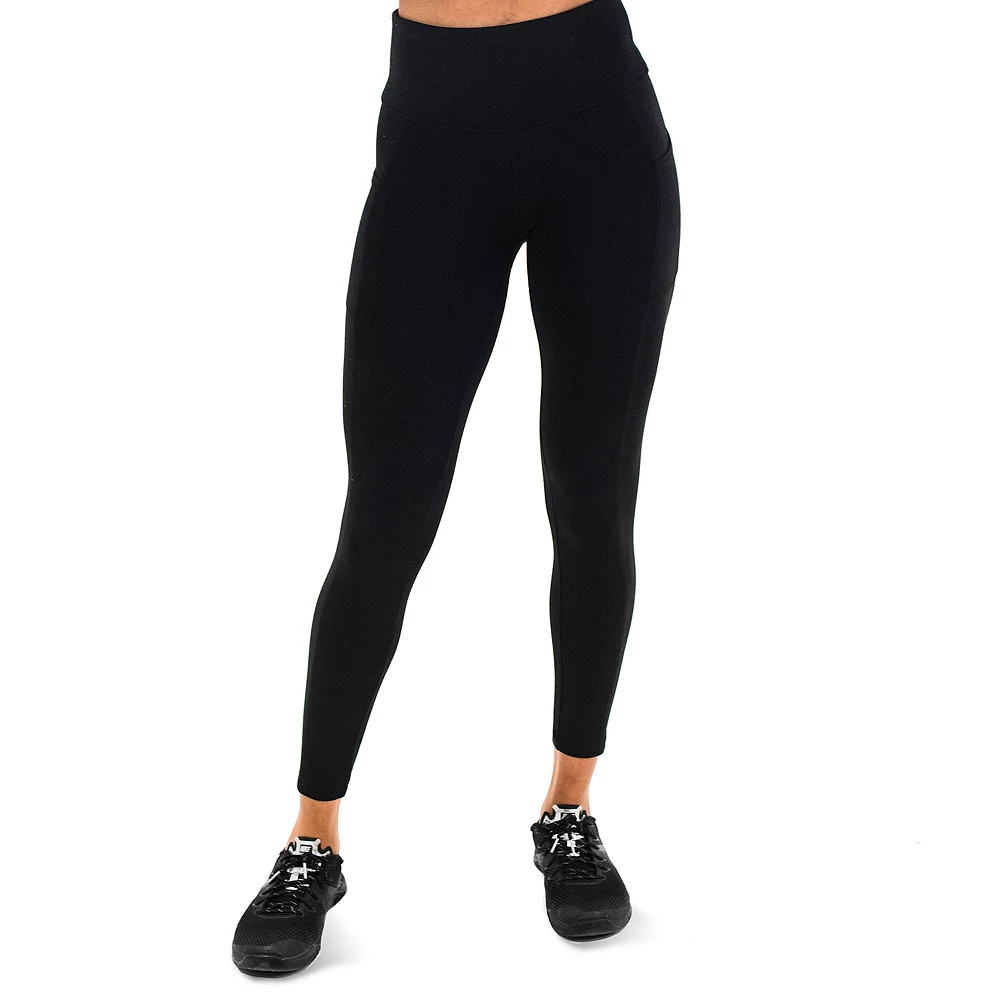 Women's Spalding Solid High-Waisted Ankle Leggings 3 Women's Spalding Solid High-Waisted Ankle Leggings