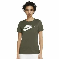 Women's Nike Sportswear Essential Tee -Adidas shop 4861691 Medium Olive
