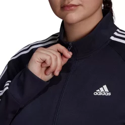 Plus Size adidas Essential Tricot Track Jacket -Adidas shop 4863873 ALT2