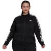 Plus Size adidas Essential Tricot Track Jacket -Adidas shop 4863873 Black