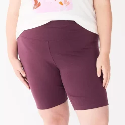 Plus Size Sonoma Goods For Life® High-Waisted Bike Shorts 15 Plus Size Sonoma Goods For Life® High-Waisted Bike Shorts -Adidas shop 4891853 Plum Prune