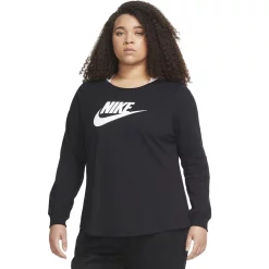 Plus Size Nike Sportswear Essential Tee -Adidas shop 4898562 Black