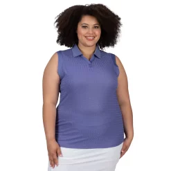 Plus Size Nancy Lopez Journey Sleeveless Polo -Adidas shop 4899727 Corsica