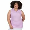 Plus Size Nancy Lopez Journey Sleeveless Polo -Adidas shop 4899727 Lilac
