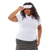 Plus Size Nancy Lopez Journey Polo -Adidas shop 4899731 White