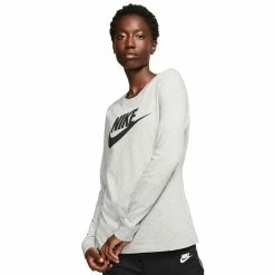 Women's Nike Essential Futura Icon Tee -Adidas shop 4911539 Dark Gray Heather