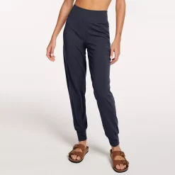 Women's FLX Affirmation High-Waisted Jogger Pants with Side Pockets -Adidas shop 4916931 Plum Sherry