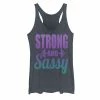 Juniors' Strong & Sassy Weightlifting Graphic Tank