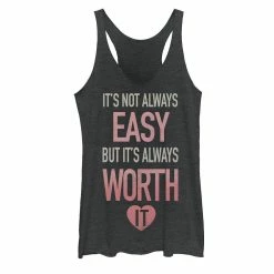 Juniors' Always Worth It Graphic Tank