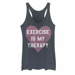 Juniors' Exercise Is My Therapy Graphic Tank