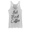 Juniors' But First Coffee Simple Graphic Tank -Adidas shop 4933412