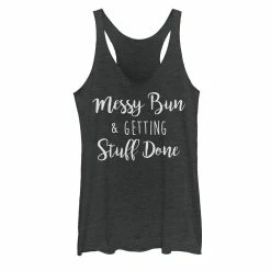 Juniors' Messy Bun & Getting Stuff Done Graphic Tank