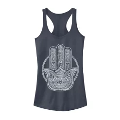 Juniors' Hamsa Boho Graphic Tank