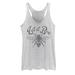 Juniors' Let It Bee Graphic Tank