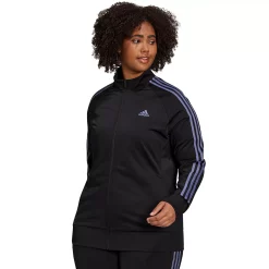 Women's adidas Essential Tricot Track Jacket -Adidas shop 4935273 Black Orbit Violet
