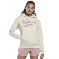 Women's Reebok Identity Fleece Hoodie -Adidas shop 4939472 Classic White Mel