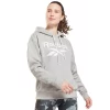 Women's Reebok Identity Fleece Hoodie -Adidas shop 4939472 Medium Gray Heather