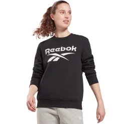 Women's Reebok Identity Big Logo Fleece Sweatshirt -Adidas shop 4939475 Black
