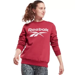 Women's Reebok Identity Big Logo Fleece Sweatshirt -Adidas shop 4939475 Punch Berry