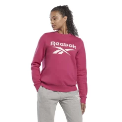 Women's Reebok Identity Big Logo Fleece Sweatshirt -Adidas shop 4939475 Semi Proud Pink
