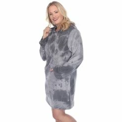 Plus Size White Mark Tie-Dye Hoodie Sweatshirt Dress 11 Plus Size White Mark Tie-Dye Hoodie Sweatshirt Dress -Adidas shop 4946423 ALT2