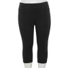 Women's Tek Gear® High-Waisted Skimmer Capri Leggings 2 Women's Tek Gear® High-Waisted Skimmer Capri Leggings -Adidas shop 4946433 Black