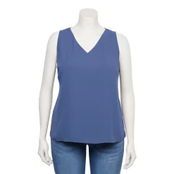 Plus Size Nine West Essential V-Neck Tank -Adidas shop 4952917 Purple Palette