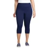 Plus Size Lands' End Active Compression Capri Leggings -Adidas shop 4957254 Deep Sea Navy
