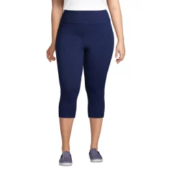 Plus Size Lands' End Active Compression Capri Leggings