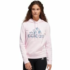 Women's adidas Essentials Logo Fleece Hoodie -Adidas shop 4975137 Black