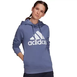 Women's adidas Essentials Logo Fleece Hoodie -Adidas shop 4975137 Orbit Violet White