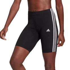 Women's adidas 3-Stripes 9-in. Bike Shorts -Adidas shop 4982077 Black White