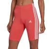Women's adidas 3-Stripes 9-in. Bike Shorts -Adidas shop 4982077 Semi Turbo White