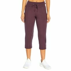 Women's Marika Mona Capri Pants -Adidas shop 4982135 Plum Perfect