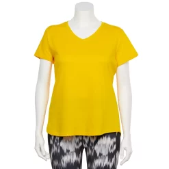 Plus Size Tek Gear® Core V-Neck Tee -Adidas shop 4998289 Campfire