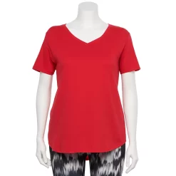 Plus Size Tek Gear® Core V-Neck Tee -Adidas shop 4998289 Heartless