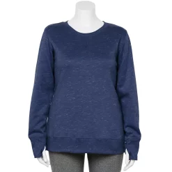 Plus Size Tek Gear® Ultrasoft Fleece Crewneck Sweatshirt -Adidas shop 5000133 Navy Romance