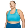 Plus Size Nike Dri-Fit Swoosh Medium-Impact Sports Bra -Adidas shop 5005391 Laser Blue White