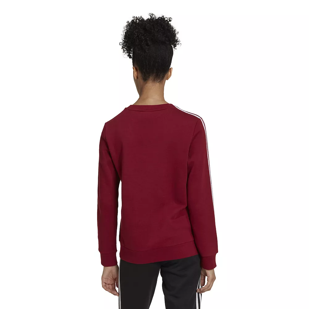 Women's adidas Essentials 3-Stripes Fleece Sweatshirt 12 Women's adidas Essentials 3-Stripes Fleece Sweatshirt - Image 10