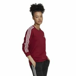 Women's adidas Essentials 3-Stripes Fleece Sweatshirt 23 Women's adidas Essentials 3-Stripes Fleece Sweatshirt -Adidas shop 5011194 ALT2