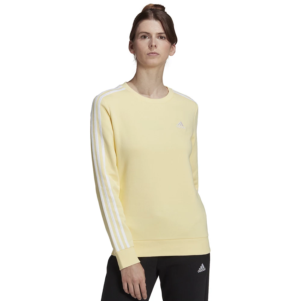 Women's adidas Essentials 3-Stripes Fleece Sweatshirt 5 Women's adidas Essentials 3-Stripes Fleece Sweatshirt - Image 3