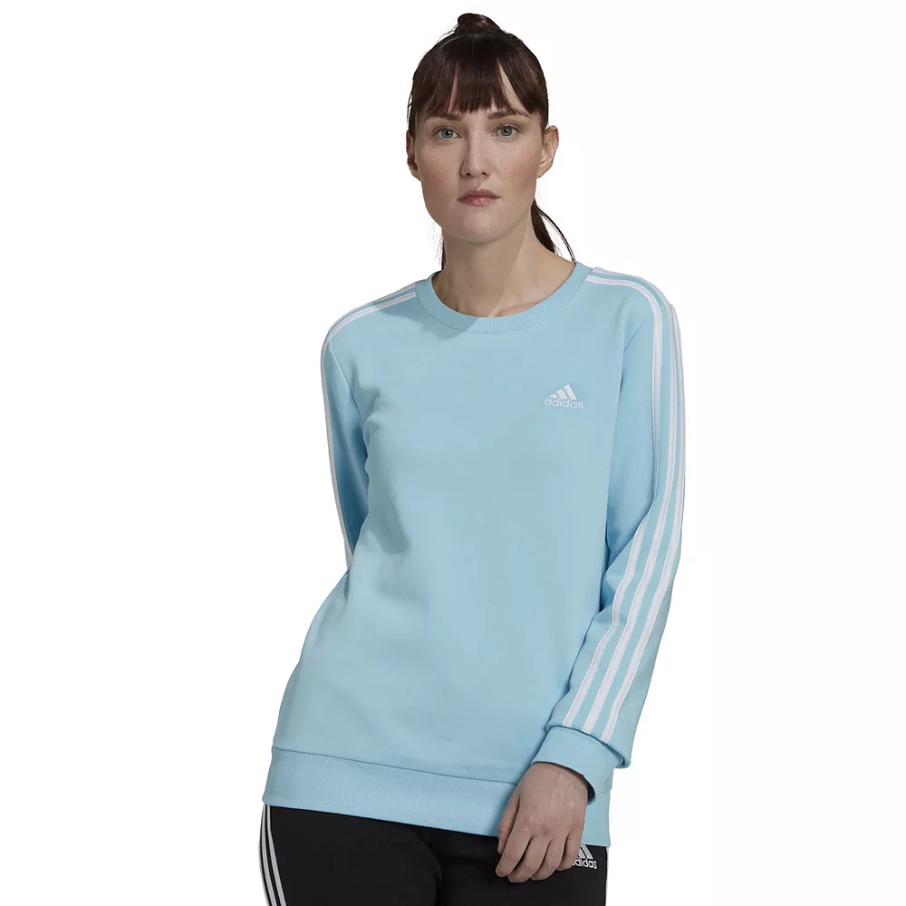 Women's adidas Essentials 3-Stripes Fleece Sweatshirt 6 Women's adidas Essentials 3-Stripes Fleece Sweatshirt - Image 4
