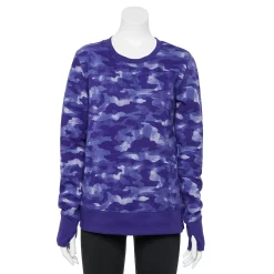 Women's Tek Gear® Ultrasoft Fleece Sweatshirt -Adidas shop 5011252 Navy Camo