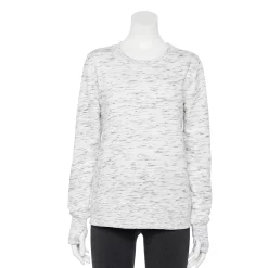 Women's Tek Gear® Ultrasoft Fleece Sweatshirt -Adidas shop 5011252 White Black