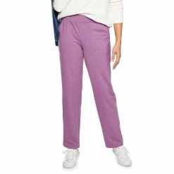 Petite Croft & Barrow® Easy Knit Straight-Leg Pants -Adidas shop 5011472 Violet