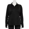 Plus Size Tek Gear® Quarter-Zip Performance Jacket -Adidas shop 5011886 Mineral Black