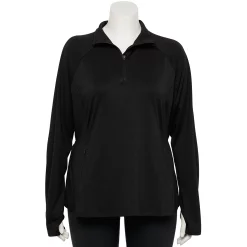 Plus Size Tek Gear® Quarter-Zip Performance Jacket