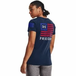 Women's Under Armour Freedom Veterans Day Banner Crewneck Tee -Adidas shop 5011932 ALT